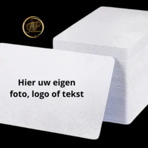 set van 12 metalen visitekaartjes