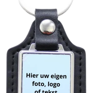 Sleutelhanger met leder